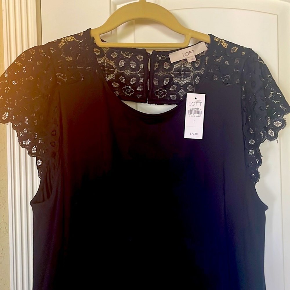 Navy Blue LOFT swing dress